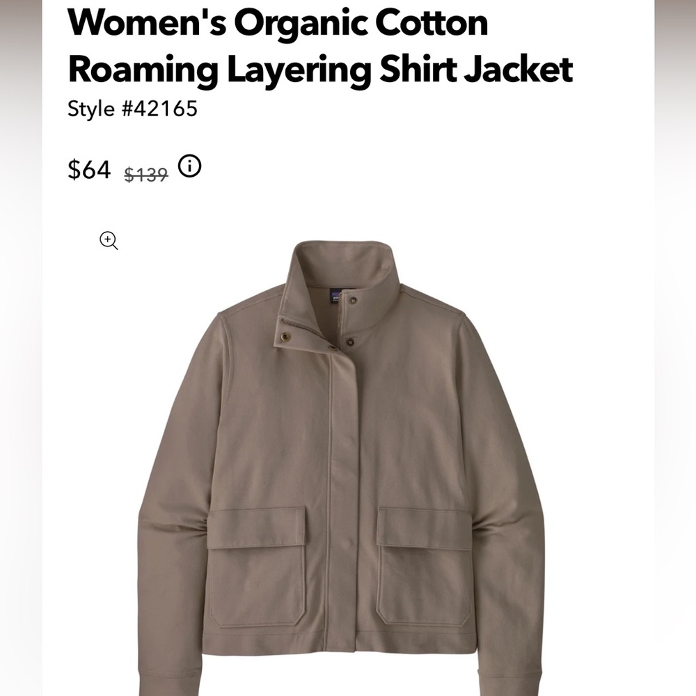 Mauve/tan cute lightweight Patagonia jacket. Size small.